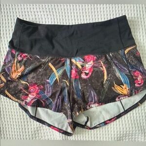Floral Athletic Shorts for Women